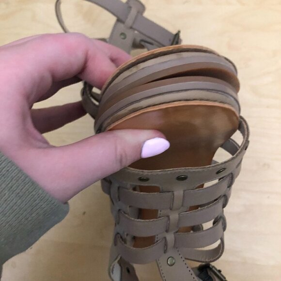 SEYCHELLES Studded & Ankle Wrap Heeled Sandals - Picture 11 of 13